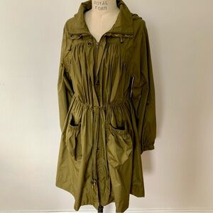 H&M Khaki Green Raincoat Windbreaker
